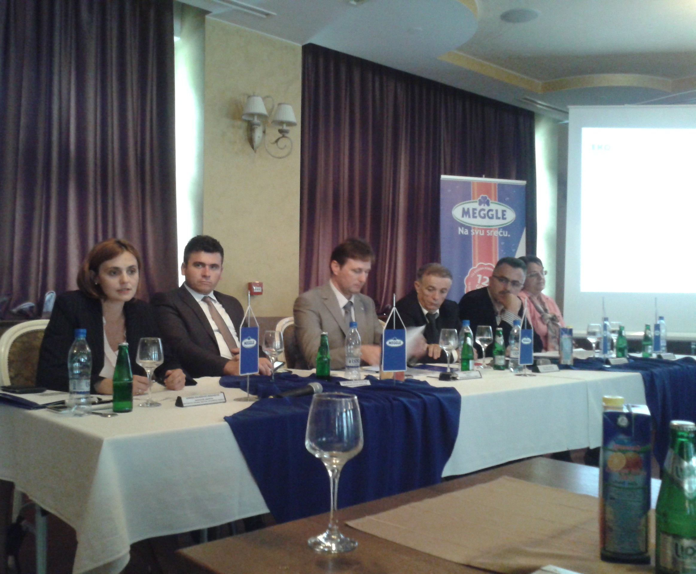 Picture for Deputy Minister of Foreign Trade and Economic Relations of Bosnia and Herzegovina, Mrs. Ermina Salkicevic-Dizdarevic participated in round table on “STATE AND PERSPECTIVES OF DAIRY DEVELOPMENT IN NORTHWEST BiH” held during fair “EKOBIS 2012”. 